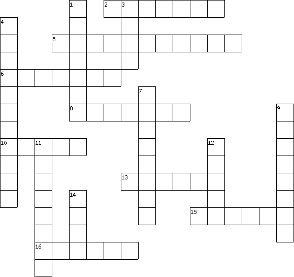 online crossword - States of the USA